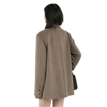Chic Vivid Women's Overcoat | Wool Blend, Stylish Long Coat 2