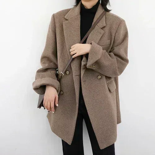 Chic Vivid Women's Overcoat | Wool Blend, Stylish Long Coat 5