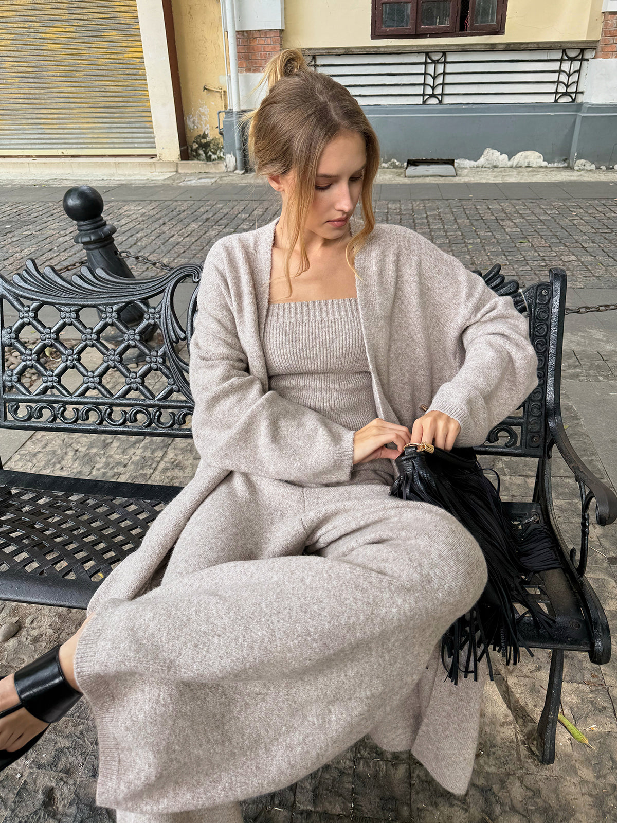 Tara Women's Cardigan Sweater Set | Medium Stretch Knit, Casual Chic 1