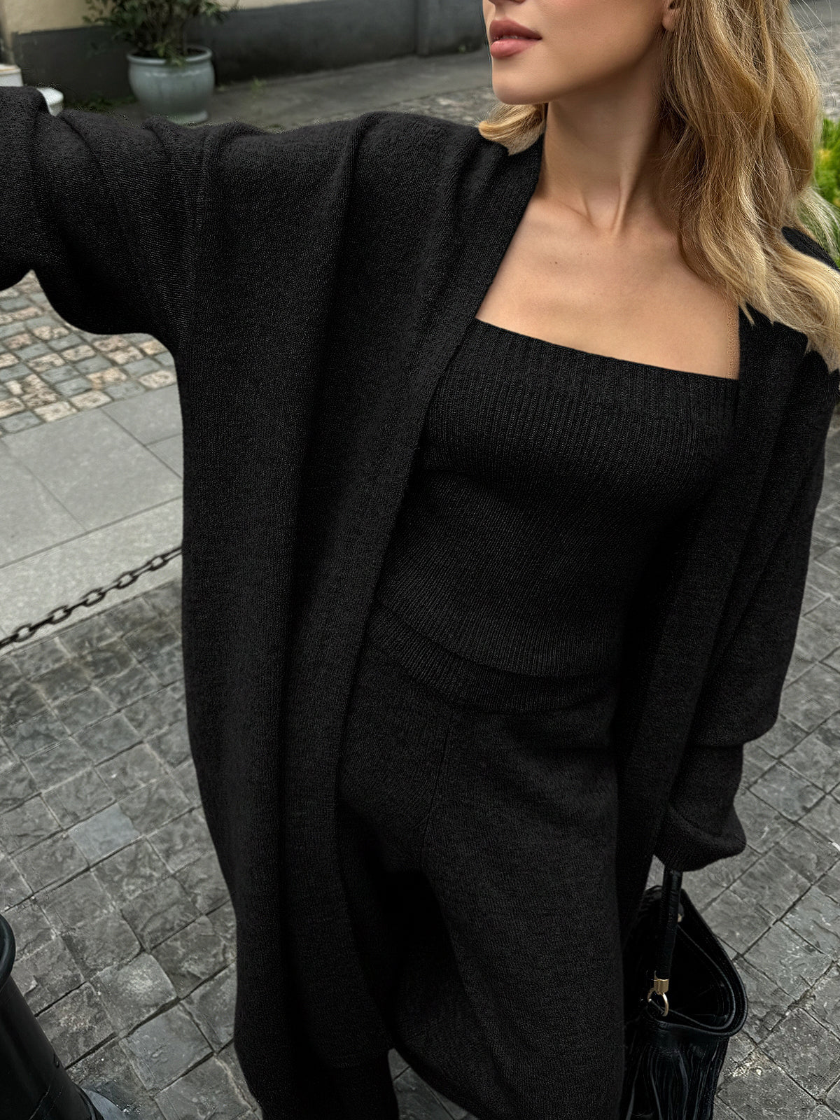 Tara Women's Cardigan Sweater Set | Medium Stretch Knit, Casual Chic 7