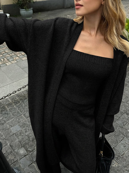 Tara Women's Cardigan Sweater Set | Medium Stretch Knit, Casual Chic 7