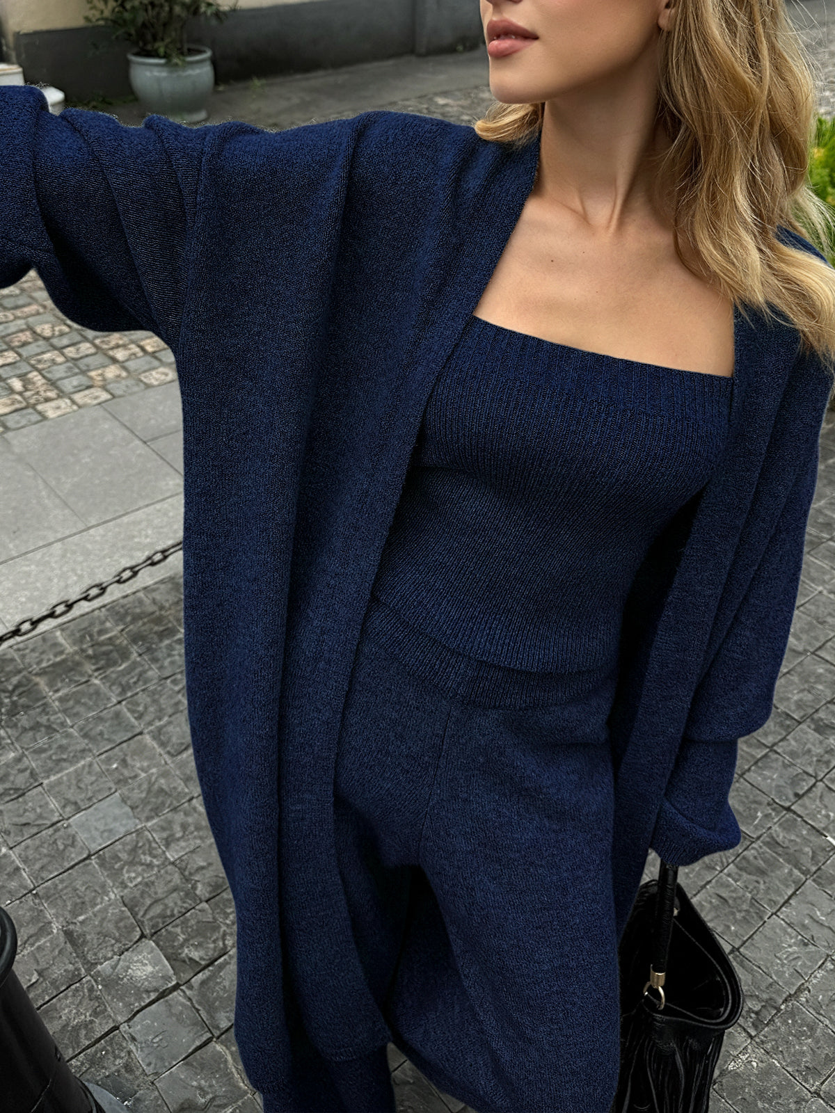 Tara Women's Cardigan Sweater Set | Medium Stretch Knit, Casual Chic 8