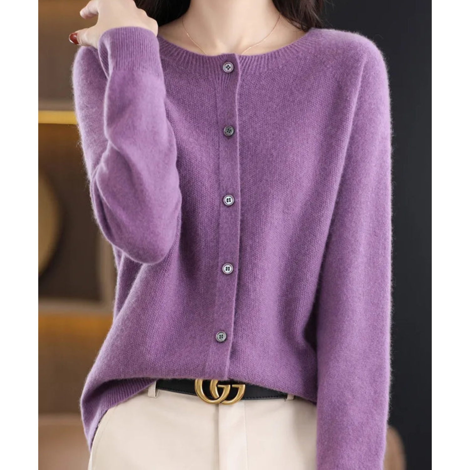 Evelyn Women's Cardigan | 100% Pure Merino Wool, Elegant Design 11