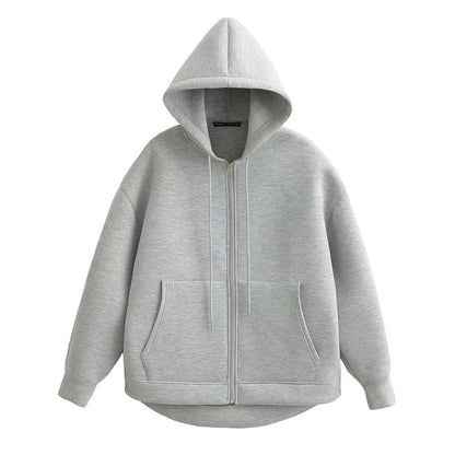 Holly Women's Hoodie | Casual Oversized Zipper with Big Pockets 7