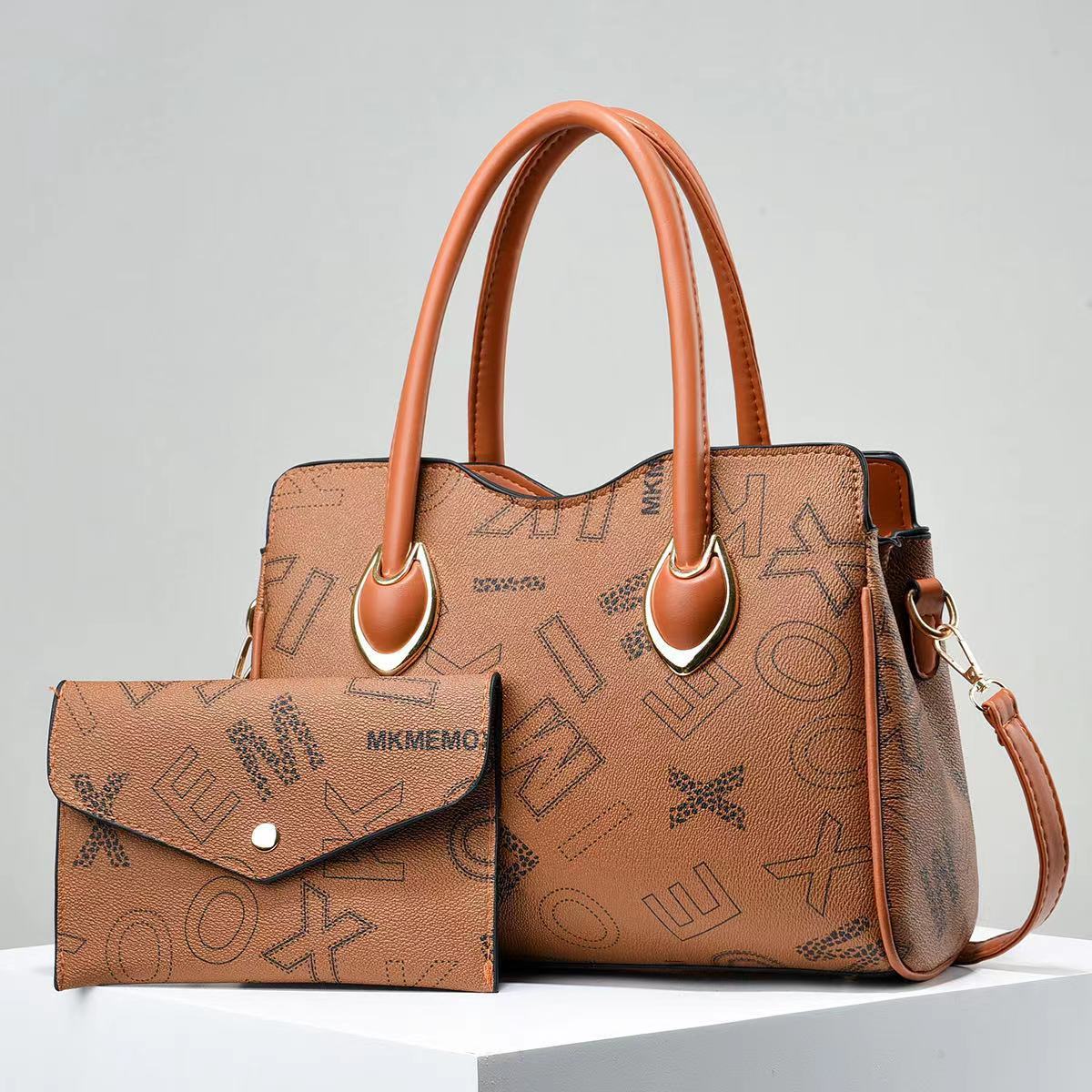 Women’s Elegant Letter Canvas Tote Bag