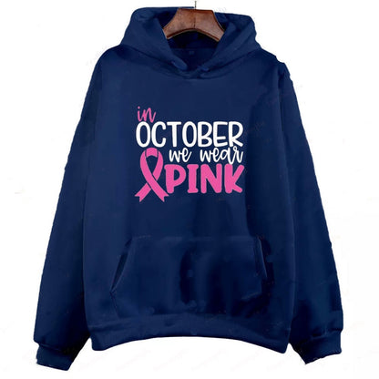 In October We Wear Sweatshirt | Oversized Pink Autumn Style